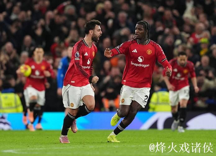 4-4！B费传射建功，库尼亚破球荒，遭84分钟绝平，曼联痛失好局